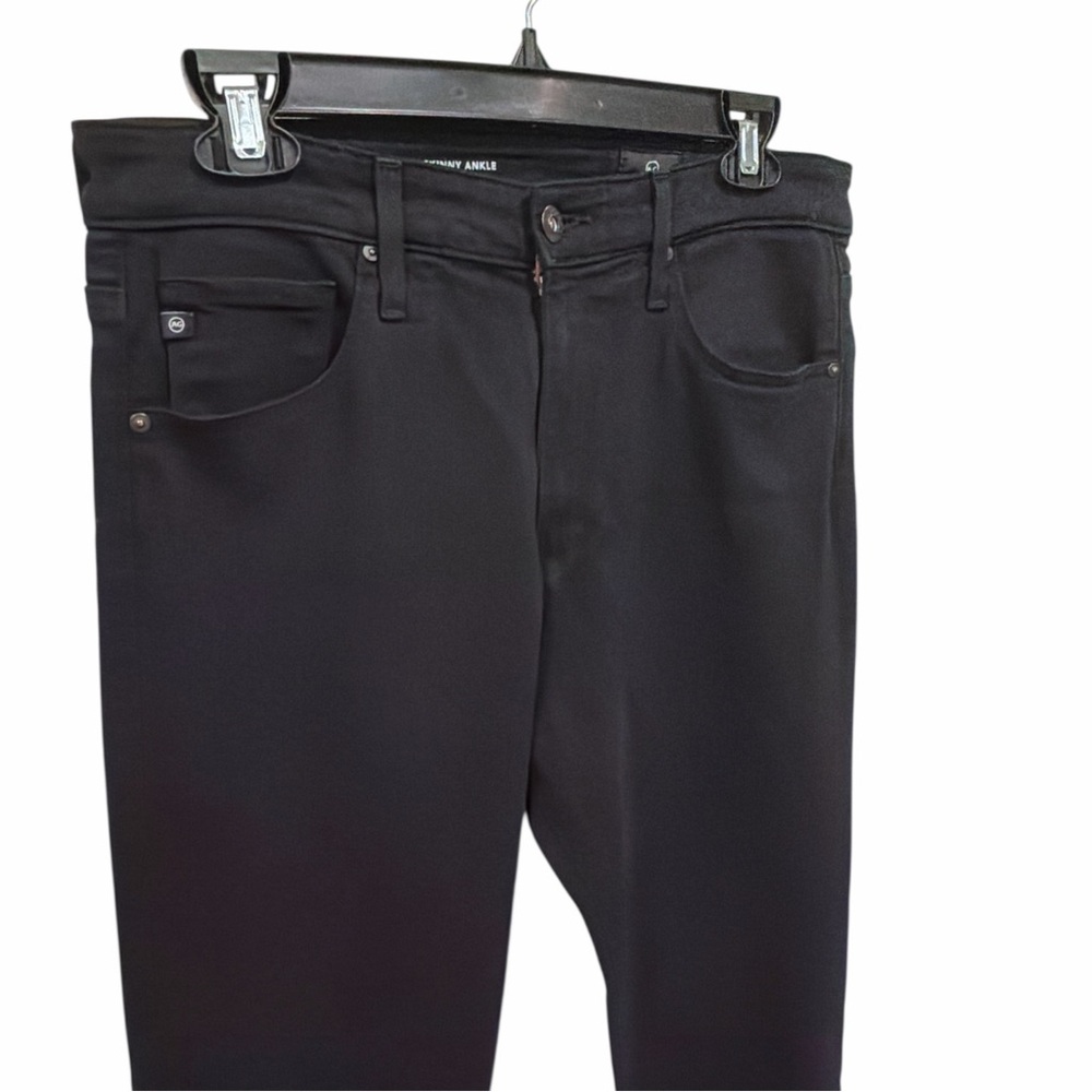 AG Farrah High Rise Skinny Ankle Jeans Black 29R - Picture 3 of 8